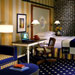 Guestroom with view of tall ships