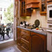 Some kitchens open directly onto a balcony large enough to enjoy the meal you just prepared.